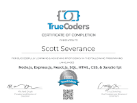 TrueCoders Certification